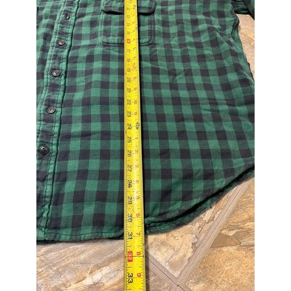 Polo Ralph Lauren Flannel Shirt Mens 3XB Green Black Buffalo Plaid LS